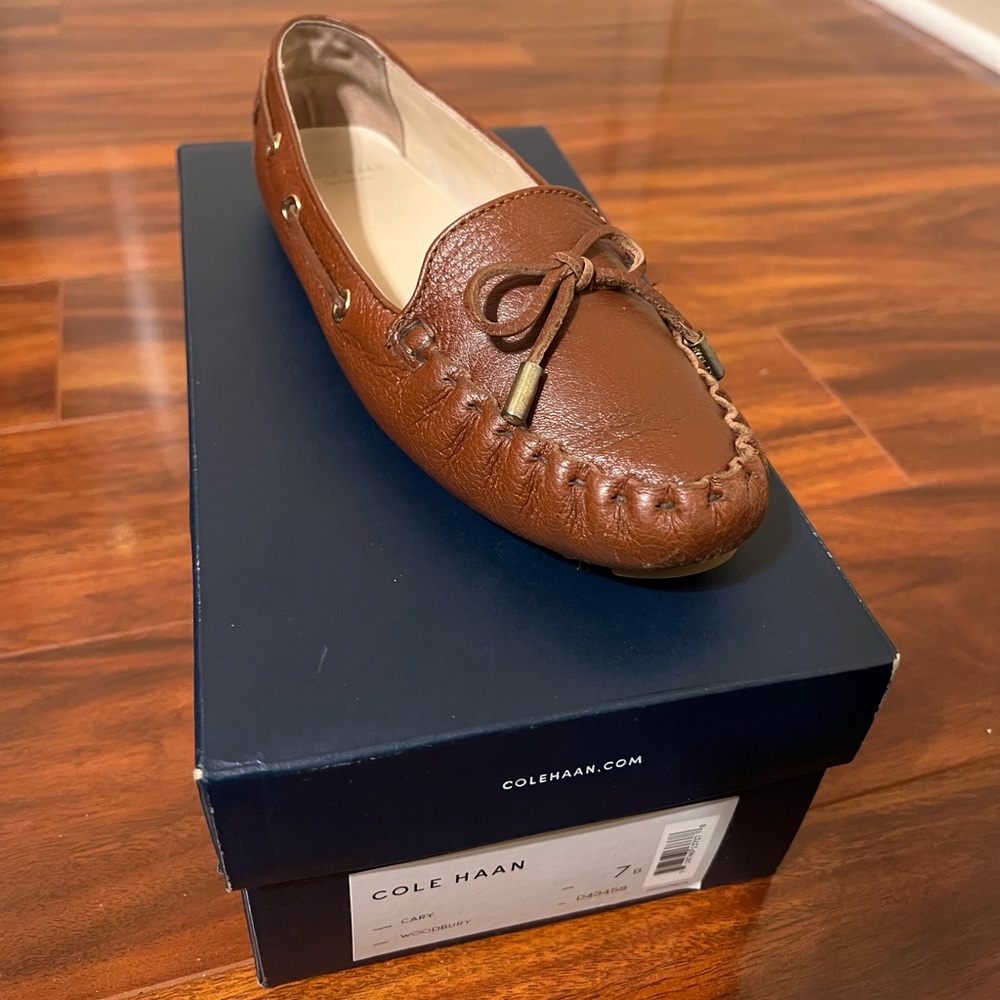 Cole Haan "Cary" Brown Leather Loafers